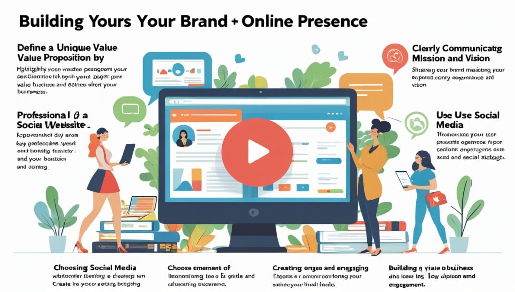 Unique Value Proposition: Define What Makes You Stand Out Professional Website: Make a Strong First Impression SEO to Attract Traffic Social Media: Be Where Your Audience Is Build a Community and Engage with Followers